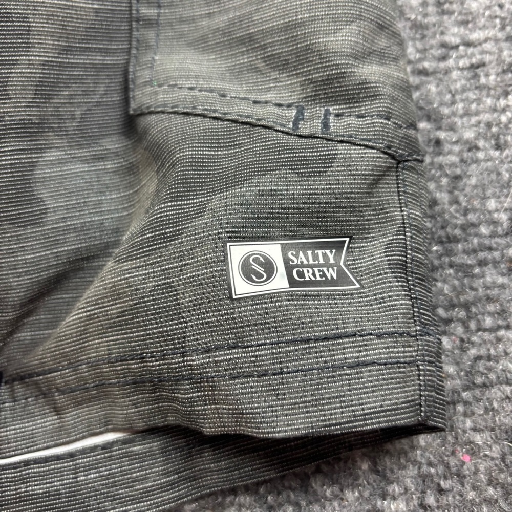 SALTY CREW Men’s Hybrid Grey Stripe Camo Swim Shorts size: 31 - Picture 4 of 10